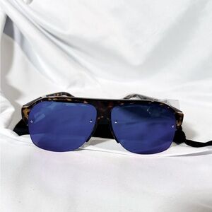 Fila by De Rigo REM Unisex Aviator Tortoise Shell and Purple Lens Sunglasses NWT